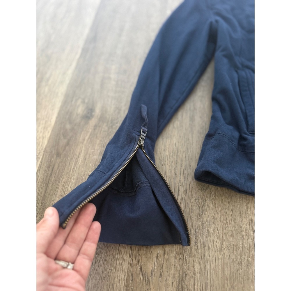 Marrakech Navy Moto Jacket Women's XS Asymmetrical Zip Utility Anthropologie - Picture 4 of 11